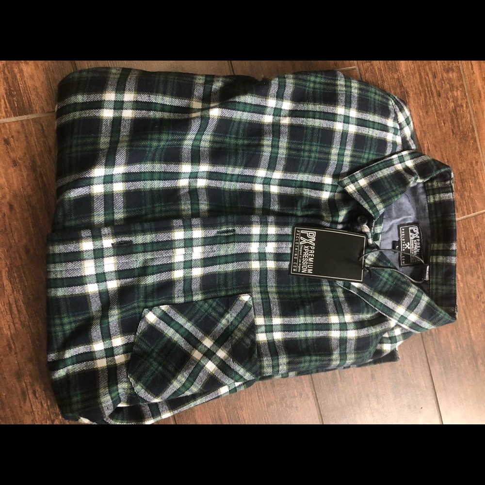Men’s Green Flannel Shirt